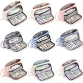 Angoo Large Capacity Pencil Case Cute Canvas Stationery Bag